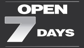 Open 7 days